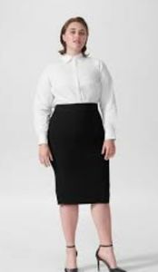 Lynn Luxe Pencil Skirt Black